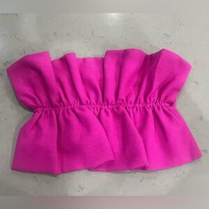 Glam Fuchsia Ruched Top